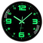 NESIFEE 12 Inch Glow in The Dark Wall Clock,Night Light Wall Clock,Silent Non-Ticking, Battery Operated Wall Clocks for for Living Room Kitchen Office Bedroom