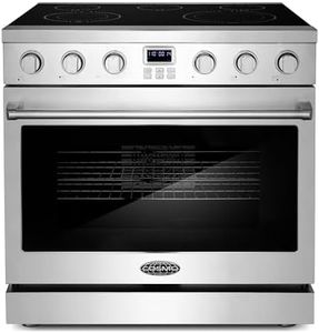 36 in. Haven Coll 6.1 cu. ft. 5 Burner Electric Range, Stainless Steel