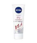 Nivea Dry Comfort Deodorant Cream for Women Antiperspirant Protection, Tube, 75 ml