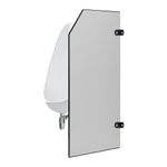 Urinal Partition,Bathroom Partition,Toilet Protection Divider,Wall-Mounted Urinal Screen Toilet Partition for Hotel,Schools,Shopping Malls Public Places,1 PCS