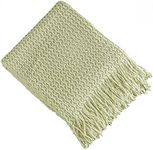 Brielle Home Brielle Winding Wave Throw, 50x60, Sage
