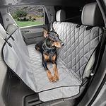 4Knines Dog Seat Cover with Hammock - Waterproof, Non-Slip Backing, Grey Regular