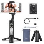 hohem Isteady X2 3-Axis Gimbal Stabilizer for Smartphone-Handheld Phone Gimbal W/Remote Auto Inception Dolly Zoom Foldable Gimbal for iPhone 12 11 Pro Max Samsung S20 for YouTube Vlog,Black