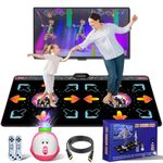 YRPRSODF Dance Mat for Kids & Adults, Double Dance Mats for TV, Plug and Play TV Dancing Mat with Smart Camera, Gift for Boys & Girls Age 3+