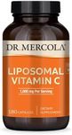 Dr. Mercola Liposomal Vitamin C Dietary Supplement, 1,000mg per Serving, 90 Servings (180 Capsules), Immune Support, Non GMO, Soy Free, Gluten Free