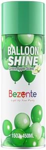 Bezente Balloon Shine Spray - 15 oz Green Apple Scent High Shine Balloon Spray, Waterproof, Long-Lasting Antioxidant, Instant Shiny Effect for Party Balloons Decorations