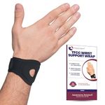 Wrist Wrap Compression Wrist Brace For TFCC Tears | Carpal Tunnel Pain & Tendonitis Relief | Padded Hole For Ulnar | Wrist Support For Working Out | Wrist Wraps for Men Women | Fits Both Wrists (MED)