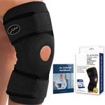 Doctor Developed Premium Copper Lined Knee Support Brace And Doctor Written Handbook —guaranteed Relief & Support For Knee Injuries And Other Knee Conditions (Black)