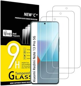 NEW'C 3 Piezas, Protector Pantalla para Xiaomi Redmi Note 13 Pro 5G/4G, Cristal templado Antiarañazos, Antihuellas, Sin Burbujas, Dureza 9H, 0.33 mm Ultra Transparente, Ultra Resistente