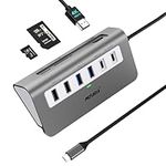 USB C Hub Multiport Adapter 9-in-1 Docking Station USB C 3 .0 with 4K HDMI,USB 3.1/2.0,100W PD,SD/TF Compatible with Thunderbolt Port Laptops,MacBook Pro/Air,HP,Dall,iPad and More