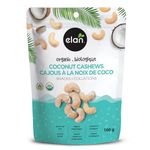 Elan Organic Coconut Cashews, 160g, Non-GMO, Gluten-Free, Vegan, Kosher, Glazed Nuts (Roasted Cashews, Coconut Milk Powder, Himalayan Pink Salt), Superfood Infused Nuts