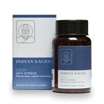 Indian Sages CALM Ashwagandha Anxiety Relief Ayurvedic Capsules - Anti Stress | Organic Ingredients from Himalaya | Ashwagandha and Brahmi | Ideal for men and women with depression | 60 Caps