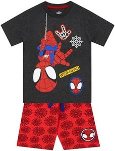 Marvel Vêtements Enfants Garçons | Ensembles Garçon Spidey and His Amazing Friends | Tee Shirt Spiderman Enfant | Gris 5-6 Ans