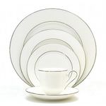 Lenox Hannah Platinum Bone China 5-Piece Place Setting, Service for 1