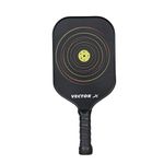 Vector X Pickle Bat, Lightweight Carbon Fiber Material, Face Honeycomb Composite Core Paddle Low Edge Guard, Durable, Lightweight Pickleball Racket Black Color