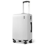 LUGG 20inch Vacay Suitcase ABS Luggage with TSA Indent Lock, Aluminium Trolley Handle, 360° Spinner Wheels, Water-Resistant & Durable Material - Airline Compatible (55 x 23 x 35cm)