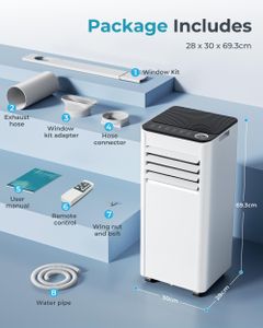 Portable Air Conditioner 9000 BTU – Compact Cooling Unit