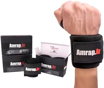 AMRAP.AR Weight Lifting Wrist Wraps for Weightlifting, Gym, Workout, Sports, Crossfit | Wrist Straps for Weightlifting Strong & Shock-absorbing | Ideal Gift for Men and Women | 18-inches Long