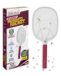 Weird Wolf Electric Mosquito Bat | Heavy Duty Rechargeable Mosquito Killer Racket with Type-C Fast Charging | 1200mAh Battery | Indoor Outdoor Mosquito Racquet | 6 Months Warranty