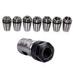 ATORSE® 7Pcs/Set Er11 Spring Collet Set & 5Mm Extension Rod for CNC Milling Lathe Tools