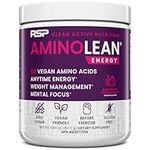 RSP AminoLean - All-in-One Pre Workout, Amino Energy, Weight Management Supplement with Amino Acids, Complete Preworkout Energy for Men & Women, Blackberry Pomegranate, 30 Servings