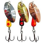 momolures Trout Lures In-line Blade Spinner 3.5g 4.7g the most effective color assorted set (3pcs - 3.5g Assort)