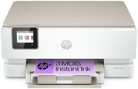 HP Envy Inspire 7220e, Imprimante Multifonction à Jet d'Encre A4 Couleur, Recto Verso Automatique, 22 ppm, Wi-Fi, 3 Mois d'Encre Instant Ink Inclus, Blanche