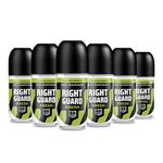 Right Guard Mens Deodorant, Total Defence 5 48HR Fresh, Anti-Perspirant Roll On, Multipack 6 x 50 ml