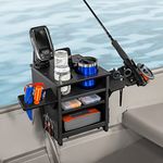 Jon Boat Fishing Rod Holder, Gear Storage and Boat Accessories Organizer - Fits Gunnels Up to 2.5" Thick - Boat-Tote Regular