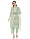 Amazon Brand - Myx Women's Rayon Salwar Suit (AW24-MYX-SKD-VN-10_Green_M)