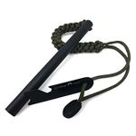 Ember Rock XXL Firesteel Fire Starter - Huge Survival Ferrocerium Rod 152mm x 12.7mm - Paracord Lanyard with Multi Tool Scraper