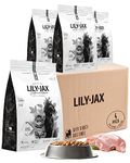 Dry Cat Food - Turkey Recipe - No Corn or Soy - Protein Rich - Kitten Food - Adult Cat Food by Lily & Jax - Turkey, 6.4 kg (4 x 1.6 kg)