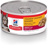 Hill's Science Diet Adult Canned Cat Food, Tender Chicken Dinner, 5.5 oz, 24 Pack wet cat food