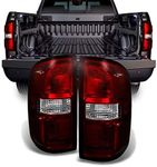 AKKON - For GMC Sierra 1500 2500HD 3500 Dark Red Rear Tail Lights Driver Left + Passenger Right Replacement Pair