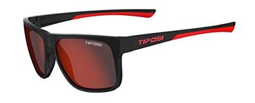 Tifosi Optics Swick Sunglasses - Satin Black/Crimson w/Smoke Red Lenses