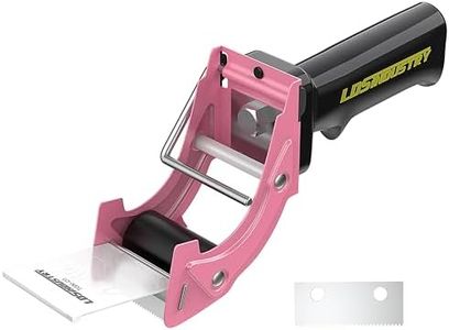 LDS Industry Rapid-Replace Packing Tape Dispenser Gun with Extra Blade, 2IN(50mm) Lightweight Ergonomic Industrial Handheld Heavy Duty Tape Cutter for Carton, Packaging and Box Sealing, Pink