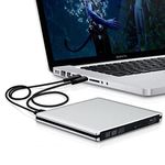 MOWIN External Blu-Ray Drive,USB 3.0 Slim Portable 3D 4K DVD CD BD Player Bluray Burner Writer BD-R BD-RE DVD RW Tray Load Disc Drive for Apple Mac/PC/MacBook Pro Air Windows10/7/8, Aluminum Silver