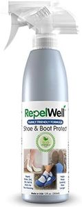 RepelWell Shoe & Boot Stain & Water Repellent (12oz) Eco-Friendly, Pet-Safe Spray Keeps Fabric, Leather & Suede Clean & Dry