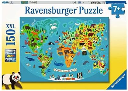 Ravensburger - Animal World Map Puzzle 150 Pieces