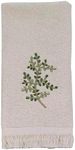 Avanti Linens Greenwood Fingertip Towel, Ivory, 18.00" x 11.00"