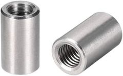 uxcell M8 Round Connector Nuts, 304 Stainless Steel Coupling Nut 20mm/0.78inch Length,Pack of 10