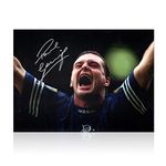 Exclusive Memorabilia Paul Gascoigne Signed Rangers Photo