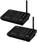 Wuloo Wireless Intercom System, 1/2 Mile (3280 Feet) Range 10 - Channel Security FM Wireless Intercom System for Home/Office/Business/Outdoor Activities (2 Units Set, Black)