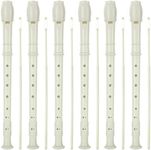 LOLYSIC 16 Pack 8 Hole Recorder Flute, Plastic Recorders Musical Instruments with Cleaning Rod, Beginner Recorder Soprano Recorder for Music