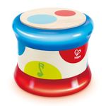 Hape Baby Drum | Colourful Rolling Drum Musical Instrument Toy For Toddlers, Rhythm & Sound Learning, Battery Powered