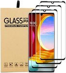 Knomix [ 3 Pack for LG Velvet 5G Screen Protector Tempered Glass 9H Hardness HD Clear Scratch Resistant Bubble Free Anti-Fingerprints