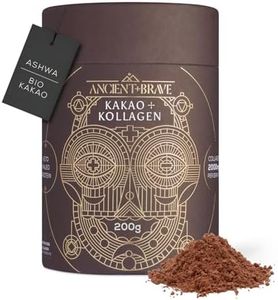 Ancient + Brave | Kakao + Kollagen 250 g | Rohkakao & Grasgefüttertes Kollagen | Bio-Kakao | Ashwagandha | Keto