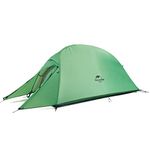 Naturehike Cloud up 1 Person Backpacking Tent Lightweight Camping Hiking Dome Tent for 1 Man Green Upgrade 210T