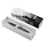 Parker Jotter Ballpoint Pen | Special Edition | NYC Black CT | Medium Point with Blue Ink | Gift Box