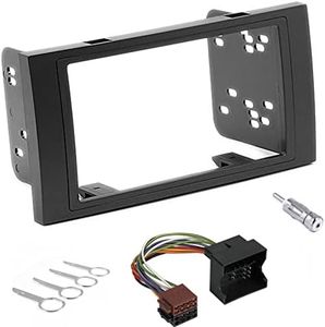 2 Din Car Radio Installation Kit with Brackets for Ford Focus C-Max S-Max Fiesta Galaxy Transit Kuga